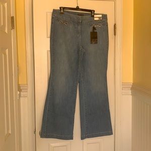 New York & Company Wide Leg Trouser Jeans